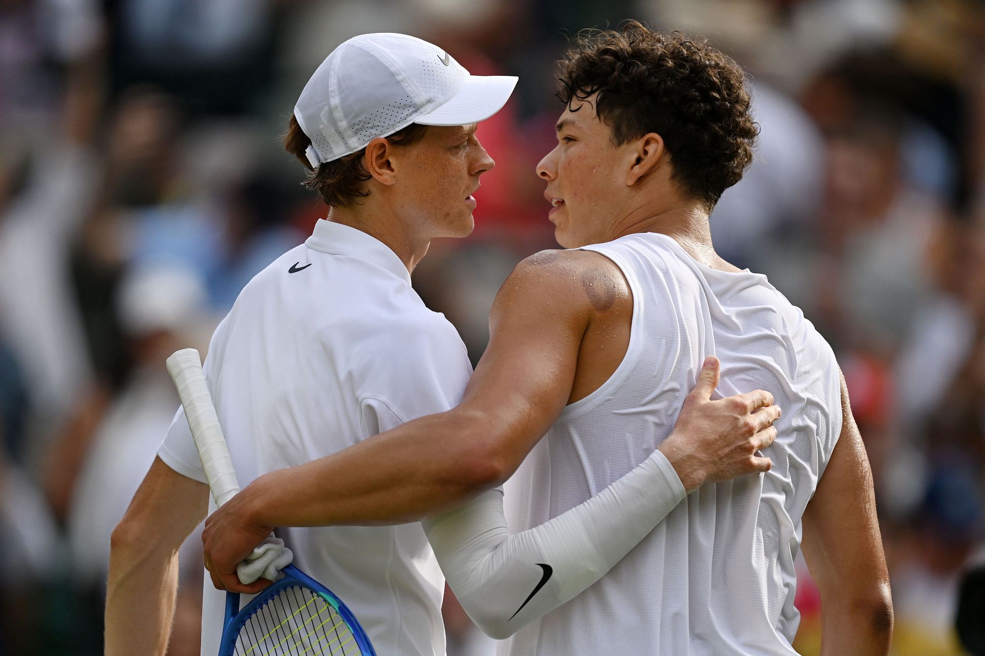 Jannik Sinner and Ben Shelton Wimbledon 2025 - Image Source: Getty